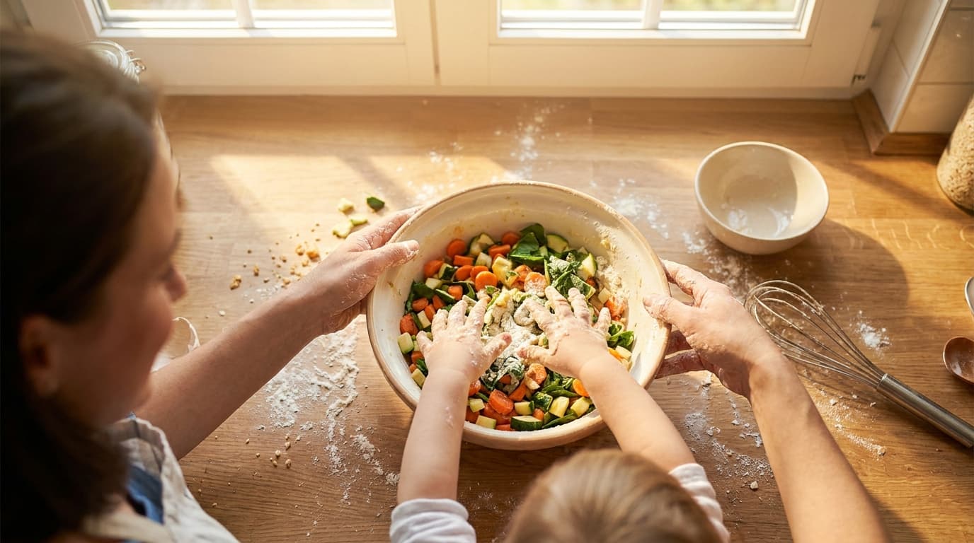 Cozinhar Com Seu Filho: Por Que Isso Ajuda na Seletividade Alimentar