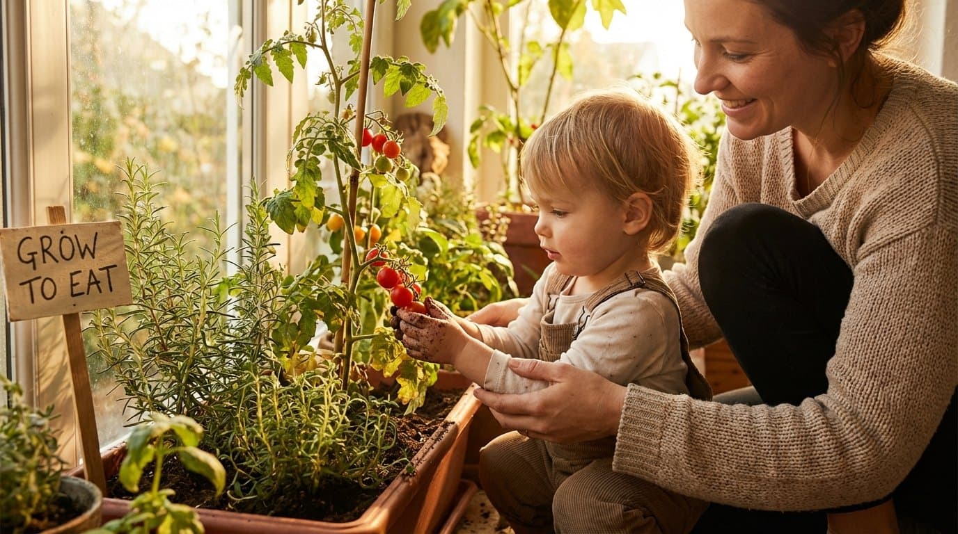 Horta em Casa com Crianças: Como Plantar Pode Ajudar na Aceitação de Alimentos