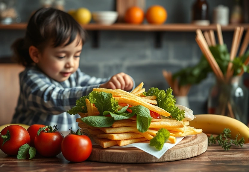 Representação visual: A Influência do Ambiente Familiar nos Hábitos Alimentares da Criança